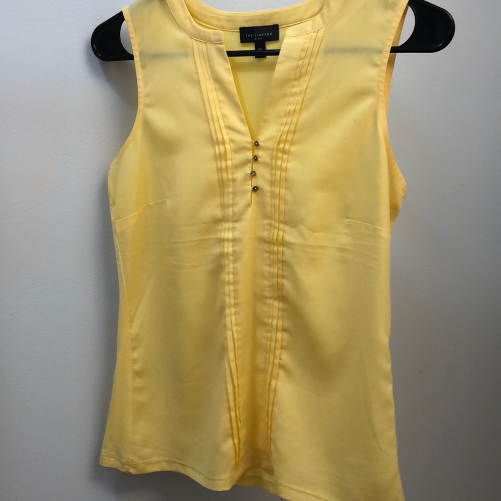 The Limited yellow blouse top